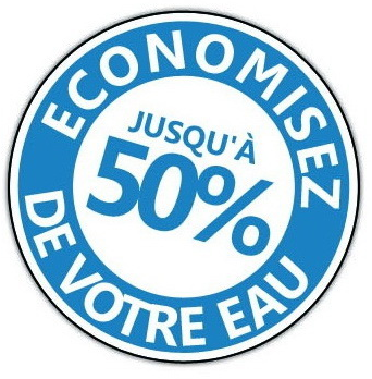 50 % économie d'eau