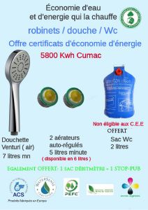 Certificat d'économie d'énergie kit hydro économe écogam