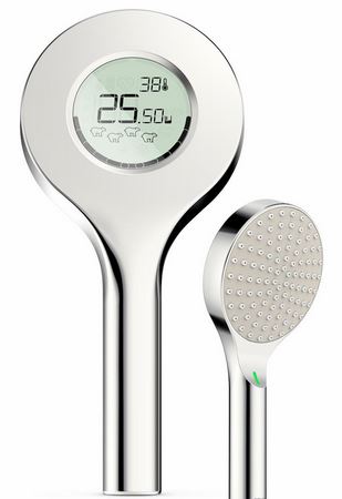 Pommeau de douche LED avec indicateur de température