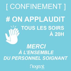 on applaudit les soignants  20h contre le coravirus