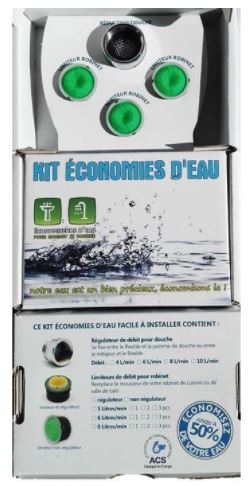 minikit économie eau pour la maison